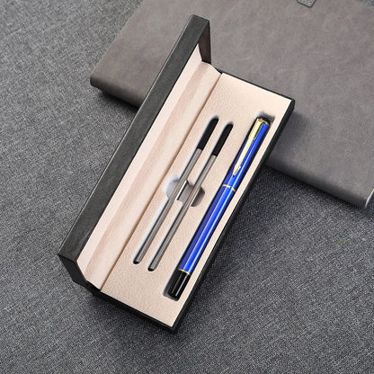 Gift Box Set Business Advertising Neutral Pen Custom LOGO Office Metal Signature Pen Student Stationery Wholesale Engraved Name