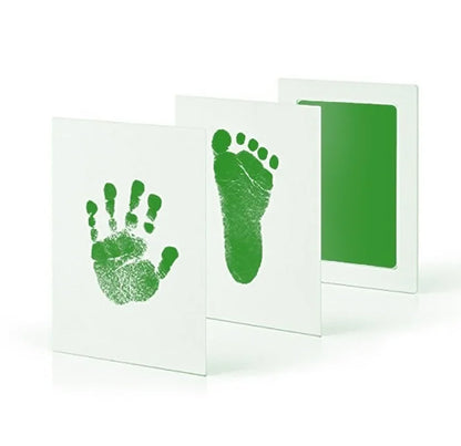 2 Set Baby Handprint Footprints Ink Pads Safe Non-toxic No-Touch Skin Inkless Inkpad Kits Pet Cat Dog Paw Prints Souvenirs Gifts