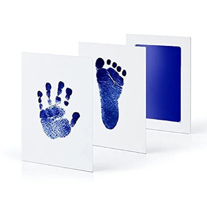 2 Set Baby Handprint Footprints Ink Pads Safe Non-toxic No-Touch Skin Inkless Inkpad Kits Pet Cat Dog Paw Prints Souvenirs Gifts