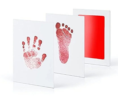 2 Set Baby Handprint Footprints Ink Pads Safe Non-toxic No-Touch Skin Inkless Inkpad Kits Pet Cat Dog Paw Prints Souvenirs Gifts