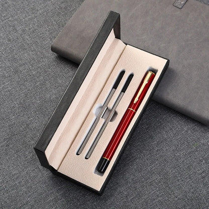 Gift Box Set Business Advertising Neutral Pen Custom LOGO Office Metal Signature Pen Student Stationery Wholesale Engraved Name